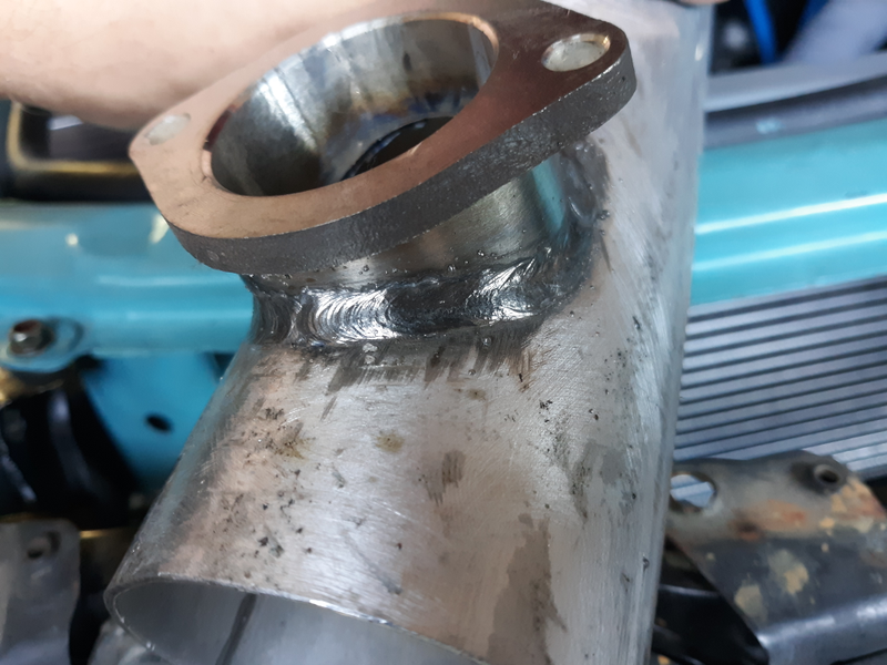 A little splatter is inevitable using Flux core wire. The whole project has been done using a Century 90amp, I’d highly recommend as a cheap welder for auto use it’s been miles better over the HF 90amp.